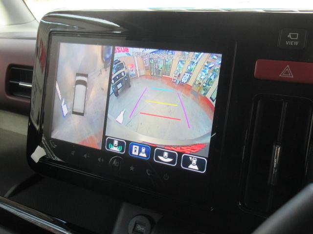 スペーシアカスタム ハイブリッドＸＳターボ　スズキセーフティサポート装着車　全方位モニタ付メモリーナビゲーション装着車　ＥＴＣ２．０車載器　両側パワースライドドア　スズキコネクト対応車　当社社用車　プッシュスタート　スリムサーキュレーター（16枚目）