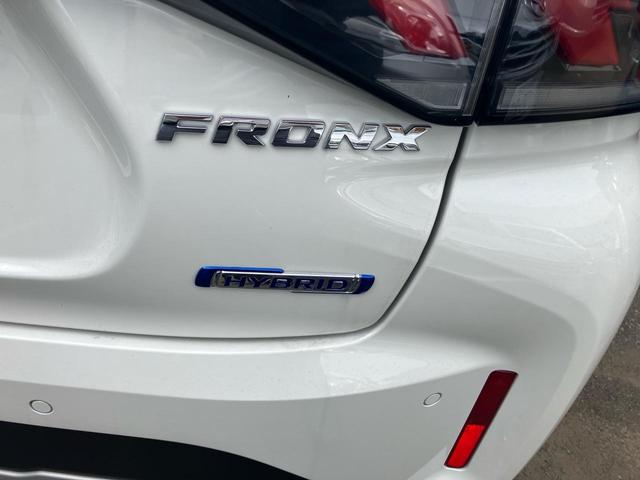 フロンクス ベースグレード クリアランスソナー 全周囲カメラ シートヒーター USB入力端子 走行距離34キロ レーンアシスト 車検令和9年10月まで LEDヘッドランプ 基本装備 安全装備(51枚目)