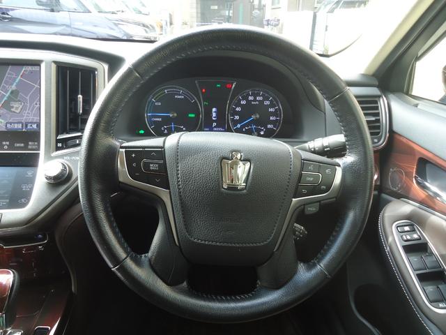 クラウンハイブリッド ロイヤルサルーン　ワンオーナー車　パノラミックビューモニター　レーダークルーズコントロール　ドラレコ（16枚目）