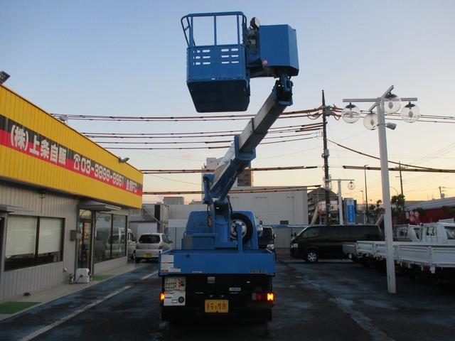 ダイナトラック 　０．５ｔ標準　高床　高所作業車　９．７ｍ　スカイマスター　作業床積載荷重２００ｋｇ　アワメーター３７３７．６ｈ　ＳＲＳ　ＡＢＳ　左電動格納ミラー　社外ＥＴＣ　ドラレコ（10枚目）