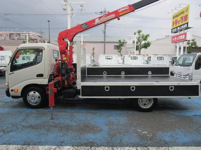 デュトロ ロング高床ターボ　４．０ＤＴ　ロングボディー　木製荷台　ロープ穴３対　床フック２対　２．６ｔ吊３段クレーン　フックイン　社外ＥＴＣ（17枚目）