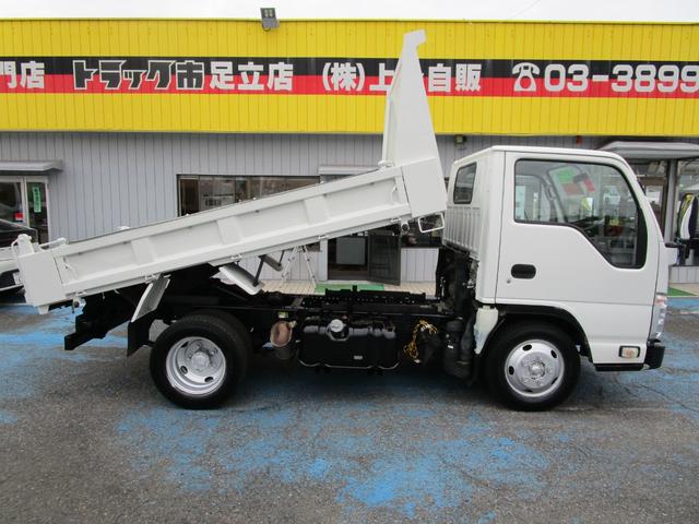 エルフトラック 強化フルフラットローダンプ 3.0ディーゼルターボ 強化3方開ダンプ 左右リヤ回転ピン 左右手動コボレーン キーレス セキュリティー 左電動格納ミラー(29枚目)