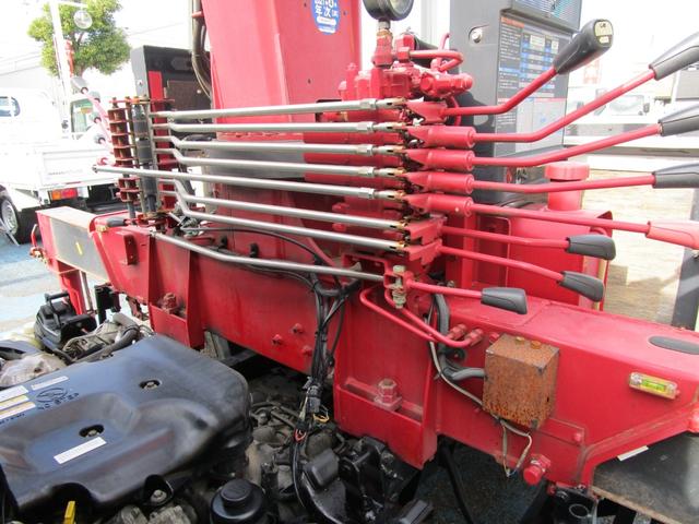 エルフトラック ロング高床 2.0t標準 ロング ハイキャブ 高床 2.6t吊り3段クレーン フックイン 木製荷台 キーレス セキュリティー 左電動格納ミラー(30枚目)