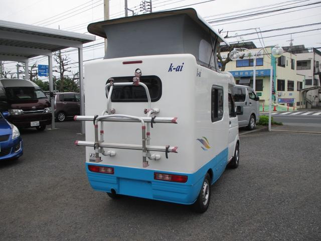 スクラムトラック 　ＡＺ－ＭＡＸ製　Ｋ－ａｉ　キャンピング車　４ＷＤ　ポップアップルーフ　ベット　シンク　給排水タンク　ルームランプ　テーブル　サブバッテリー　走行充電　外部電源　ポータブルナビ　ＥＴＣ（11枚目）