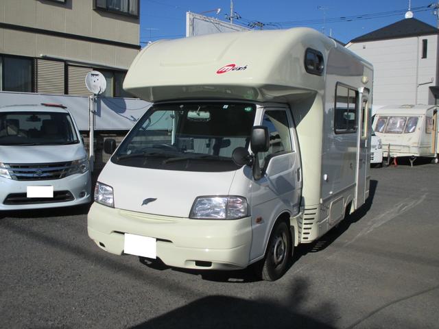 バネットトラック ナッツRV マッシュ 7人乗りキャンピングカー ベッド シンク 冷蔵庫 FFヒーター エアコン インバーター 走行充電 外部電源 サブバッテリー テーブル トイレ 収納 ナビ バックモニター ETC(2枚目)