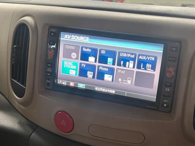 キューブ 15X Mセレクション メモリ-ナビ フルセグTV DVDビデオ再生 CD録音 バックカメラ ETC車載器 インテリキー プッシュスタート バニティミラー(19枚目)