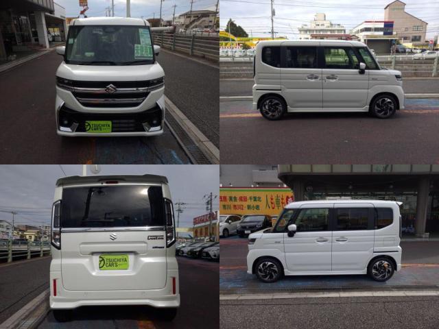 スペーシアカスタム ハイブリッドＸＳ　届出済未使用車　ＬＥＤライ両Ａドア衝突軽減ＢオートＡＣキーフ（4枚目）