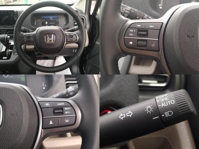 フリード ｅ：ＨＥＶエアー　ＥＸ　登録済未使用車　ＬＥＤライト両Ａドア衝突軽減ＢシートＨキーフ（5枚目）