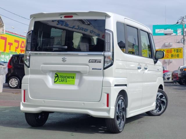 スペーシアカスタム ハイブリッドＸＳ　届出済未使用車　ＬＥＤライ両Ａドア衝突軽減ＢオートＡＣキーフ（2枚目）