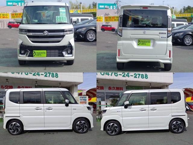 スペーシアカスタム ハイブリッドＸＳ　届出済未使用車　ＬＥＤライ両Ａドア衝突軽減ＢオートＡＣキーフ（4枚目）