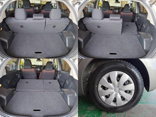 お買いものなどで、チョット大き目の買い物でもバックドアを開けると広く、積み下ろしも楽々。