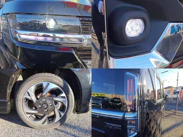 スペーシアカスタム ハイブリッドXSターボ 届出済未使用車 LEDライト両Aドア衝突軽減BシートHキーフ(4枚目)