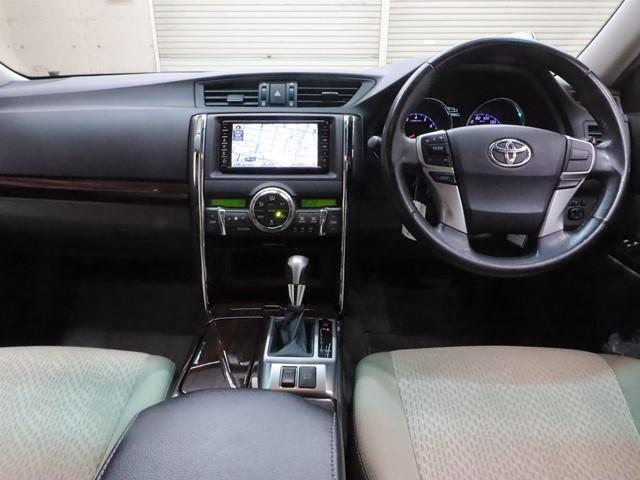 マークX 250G リラックスセレクション メモリーナビ フルセグ/DVD/Bluetooth バックカメラ ETC HIDヘッドライト スマートキー 電動シート コーナーセンサー 純正アルミホイール 記録簿(5枚目)