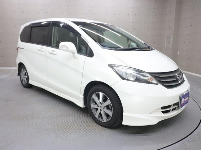 フリード フレックスi エアロ 5人乗り HDDナビ 両側電動スライドドア ワンセグ/DVD対応 バックカメラ ETC車載器 HIDヘッドライト スマートキー オートエアコン 純正アルミホイール 記録簿(27枚目)