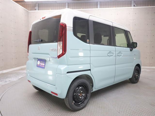 スペーシア ハイブリッドＸ　９インチ全方位モニター付きナビ　両側電動スライドドア　フルセグ　ＬＥＤヘッドランプ　スマートキー　アイドリングストップ　シートヒーター（3枚目）