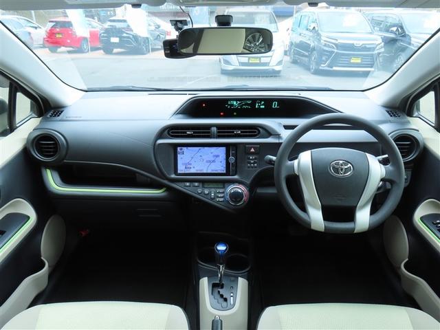 アクア S スマートキープッシュスタート キーレスエントリ ドラレコ付 フルセグ地デジ イモビ ナビ&TV ワンオーナー車 オートエアコン デュアルエアバック ESC Bカメラ パワーウィンドウ AUX端子(5枚目)