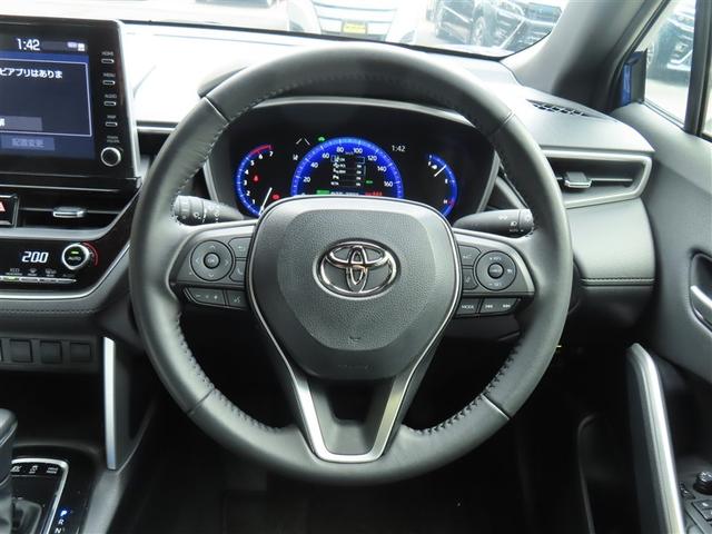 カローラクロス ハイブリッド S 衝突軽減 エアバッグ クルーズコントロール LEDヘッドライト ETC車載器 アルミホイール Bモニター スマートキー ドラレコ キーレス ミュージックプレイヤー接続可 横滑り防止機能 オートエアコン(6枚目)