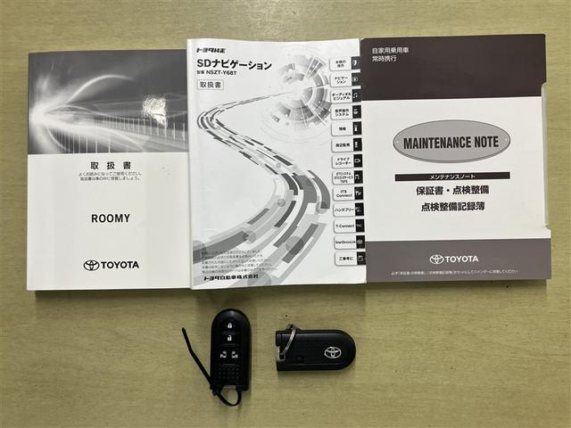 ルーミー カスタムＧ－Ｔ　助手席エアバック　両側オートスライドドア　スマートキープッシュスタート　ＬＥＤライト　１オーナー　横滑り防止機能　クルコン　点検記録簿　ＥＴＣ付　アルミホイール　キーレス　ＤＶＤ　ドラレコ　ナビ＆ＴＶ（21枚目）