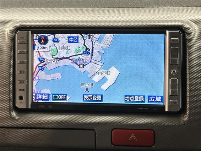 ハイエースバン ロングスーパーＧＬ　８０００ｋｍ　純正ＨＤＤナビ　バックガイド付きカメラ　ＥＴＣ車載器　リアエアコン　小窓付き両側スライドドア　電動格納ドアミラー　定期点検記録簿　オールトヨタ店対応ロングラン保証（6枚目）