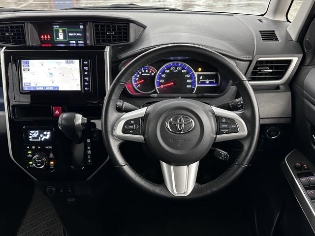 ルーミー カスタムG-T 助手席エアバック 両側オートスライドドア スマートキープッシュスタート LEDライト 1オーナー 横滑り防止機能 クルコン 点検記録簿 ETC付 アルミホイール キーレス DVD ドラレコ ナビ&TV(4枚目)