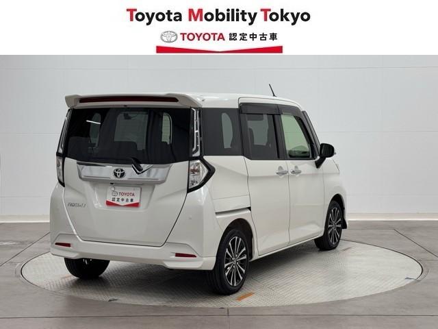 ルーミー カスタムG-T 助手席エアバック 両側オートスライドドア スマートキープッシュスタート LEDライト 1オーナー 横滑り防止機能 クルコン 点検記録簿 ETC付 アルミホイール フルフラット キーレス DVD ABS(2枚目)