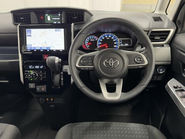 ルーミー カスタムG-T 助手席エアバック 両側オートスライドドア スマートキープッシュスタート LEDライト 1オーナー 横滑り防止機能 クルコン 点検記録簿 ETC付 アルミホイール フルフラット キーレス DVD ABS(4枚目)