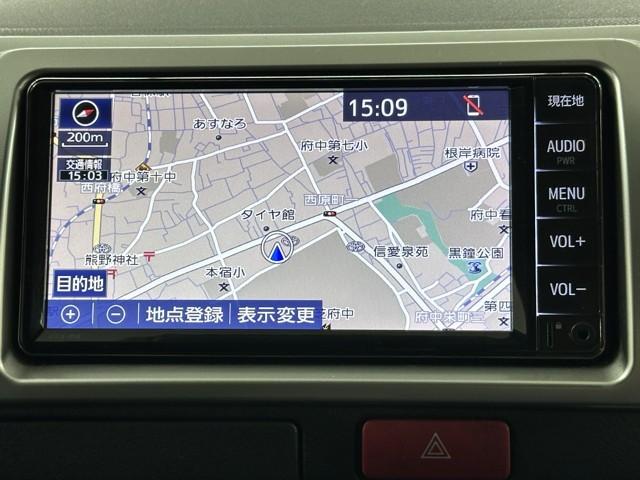 ハイエースバン ロングスーパーＧＬ　Ｗエアコン　Ｗエアバック　Ｂカメラ　ＬＥＤライト　パワーウインドウ　横滑防止　キーレスエントリー　メモリーナビ　オートエアコン　ＥＴＣ　パワーステ　記録簿有　ＡＢＳ　ワンセグ　エアバッグ　イモビライザ（5枚目）