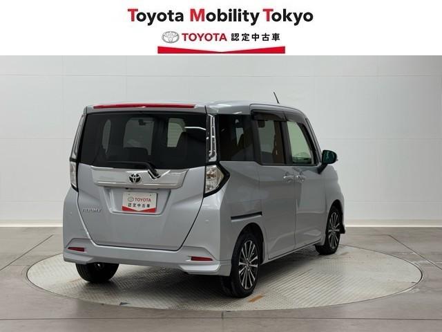 ルーミー カスタムＧ－Ｔ　助手席エアバック　両側オートスライドドア　スマートキープッシュスタート　ＬＥＤライト　横滑り防止機能　クルコン　点検記録簿　ＥＴＣ付　アルミホイール　フルフラット　キーレス　ＤＶＤ　ドラレコ　ＡＢＳ（2枚目）