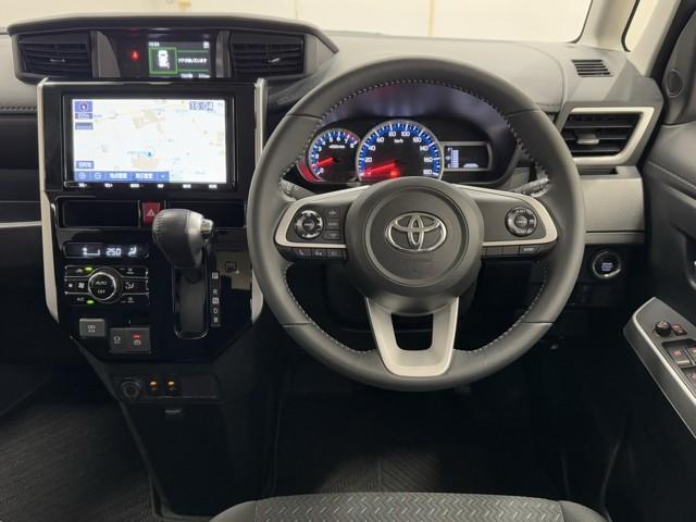 ルーミー カスタムＧ－Ｔ　助手席エアバック　両側オートスライドドア　スマートキープッシュスタート　ＬＥＤライト　横滑り防止機能　クルコン　点検記録簿　ＥＴＣ付　アルミホイール　フルフラット　キーレス　ＤＶＤ　ドラレコ　ＡＢＳ（4枚目）