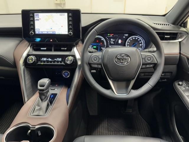 ハリアーハイブリッド Ｇ　衝突軽減　ＬＥＤ　ドライブレコーダー　ＡＵＸ　アルミホイール　Ｐシート　ナビ　イモビライザー　キーレス　オートクルーズ　記録簿有　ＥＴＣ　メモリーナビ　ＡＢＳ　横滑り防止　スマートキー　オートエアコン（4枚目）