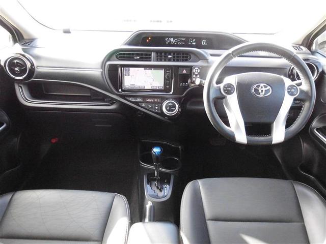 アクア Ｇブラックソフトレザーセレクション　Ｗエアバッグ　スマ－トキ－　ナビＴＶ　イモビ　地デジテレビ　整備記録簿　Ｒカメラ　１オーナー　ＡＵＴＯエアコン　ＤＶＤ再生機能　ＥＳＣ　ＥＴＣ　キーレス　ＰＳ　メモリナビ　ＡＢＳ　ＰＷ　エアバック（10枚目）