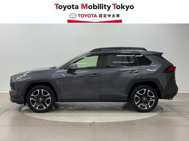 ＲＡＶ４ アドベンチャー　衝突軽減　ナビ　バックモニター　記録簿付　１９インチアルミ　クルーズＣ　ナビテレビ　ＬＥＤライト　１オーナー　イモビ　地デジ　ＥＳＣ　スマキー　ＰＳ　ＥＴＣ付き　ドラレコ付き　　４ＷＤ　パワーシート（3枚目）
