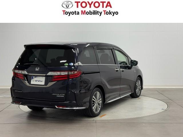 オデッセイハイブリッド ハイブリッドアブソルート・EXホンダセンシング 衝突軽減 メモリナビ パノラミックビューモニター 両側パワースライドドア LEDライト 地上デジタル 3列シート オートクルーズ オートエアコン 盗難防止装置 DVD再生可能 スマートキー ETC(2枚目)