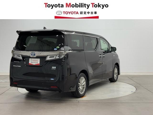 ヴェルファイアハイブリッド Ｖ　Ｌエディション　衝突軽減　ナビ　後席モニター　バックモニター　地デジ　ＬＥＤ　本革　クルコン　両側電動ドア　１００Ｖ電源　ＤＶＤ再生　メモリーナビ　記録簿　４ＷＤ　ＥＴＣ　スマートキー　３列シート　ドラレコ（2枚目）