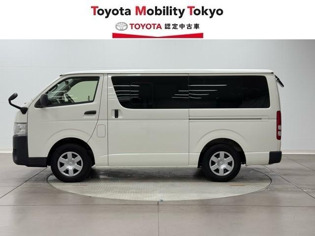 ハイエースバン ロングＤＸ　ブレーキサポート　リアカメラ　ＰＷ　運転席エアバッグ　ナビテレビ　横滑り防止　整備点検記録簿　イモビ付　パワーステアリング　エアコン　ミュージックプレイヤー接続可　ＡＢＳ　キーレス　ワンセグテレビ（3枚目）