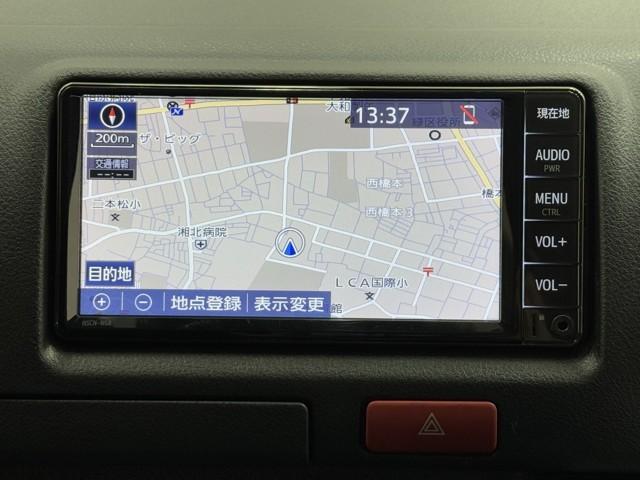 ハイエースバン ロングＤＸ　ブレーキサポート　リアカメラ　ＰＷ　運転席エアバッグ　ナビテレビ　横滑り防止　整備点検記録簿　イモビ付　パワーステアリング　エアコン　ミュージックプレイヤー接続可　ＡＢＳ　キーレス　ワンセグテレビ（5枚目）