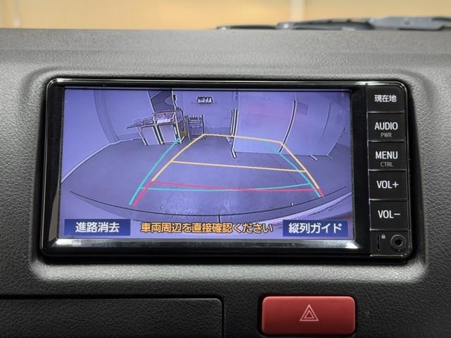 ハイエースバン ロングＤＸ　ブレーキサポート　リアカメラ　ＰＷ　運転席エアバッグ　ナビテレビ　横滑り防止　整備点検記録簿　イモビ付　パワーステアリング　エアコン　ミュージックプレイヤー接続可　ＡＢＳ　キーレス　ワンセグテレビ（6枚目）