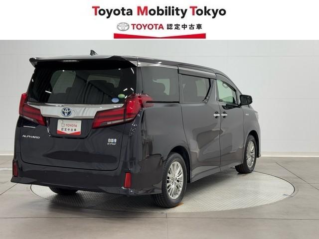 アルファードハイブリッド ＳＲ　Ｃパッケージ　点検記録簿　バックモニター　オートエアコン　ＬＥＤ　横滑り防止機能　ＡＢＳ　イモビ　ＡＣ１００Ｖ電源　アルミ　ドライブレコーダー　ナビ＆ＴＶ　４ＷＤ　ミュージックプレイヤー接続可　３列シート　Ｐシート（2枚目）