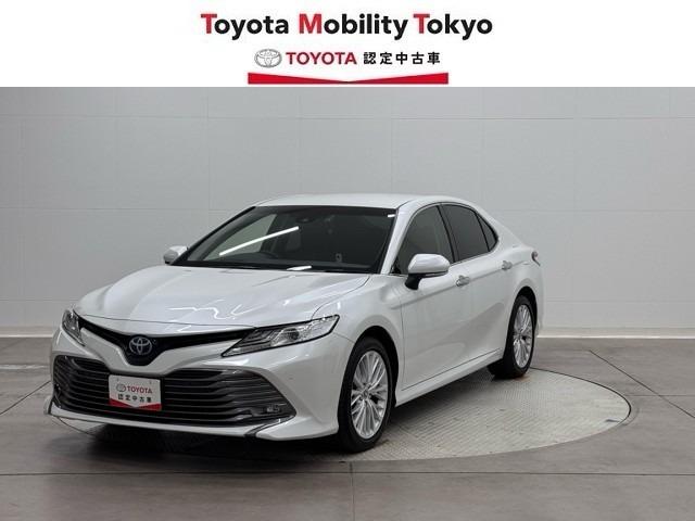 カムリ Ｇレザーパッケージ　衝突被害軽減　ＤＶＤプレーヤー　定期点検記録簿　ＬＥＤランプ　横滑り防止　本革シート　電動シート　イモビライザー　エアバッグ　キーフリー　メモリ－ナビ　オートクルーズ　ＡＢＳ　ドライブレコーダ　ＥＴＣ（4枚目）