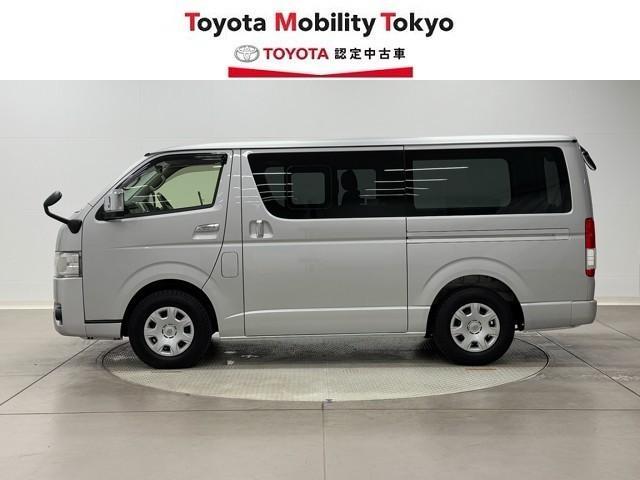 ハイエースバン ロングスーパーＧＬ　トヨタ認定中古車　運転支援機能　Ｂカメラ　ドライブレコーダー　フルセグテレビ　ＤＶＤ視聴可　キーレスエントリー　メモリーナビ　ＥＴＣ２．０　記録簿有　Ｂｌｕｅｔｏｏｔｈ　盗難防止装置　キーレス（5枚目）