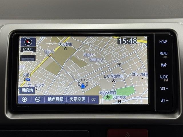 ハイエースバン ロングスーパーＧＬ　トヨタ認定中古車　運転支援機能　Ｂカメラ　ドライブレコーダー　フルセグテレビ　ＤＶＤ視聴可　キーレスエントリー　メモリーナビ　ＥＴＣ２．０　記録簿有　Ｂｌｕｅｔｏｏｔｈ　盗難防止装置　キーレス（7枚目）