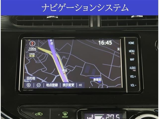 アクア Sスタイルブラック SDナビ バックカメラ 衝突被害軽減システム ドラレコ スマートキー LEDヘッドライト ETC 車線逸脱警報 オートライト オートエアコン Bluetooth CD DVD再生(3枚目)