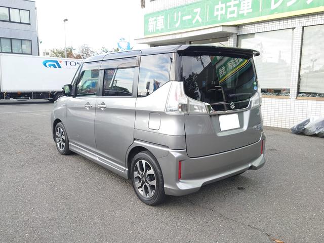 ソリオバンディット ハイブリッドMV 盗難防止 アイスト スマ-トキ- サイドエアバッグ オートクルーズ 運転席側シートヒーター 横滑防止装置 LEDライト パワーウィンドウ Aライト フルフラット 安全ボディ ウォークスルー AC(3枚目)