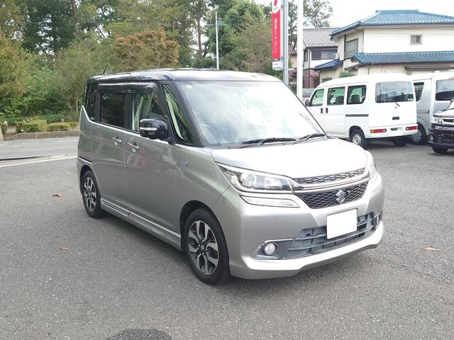 ソリオバンディット ハイブリッドMV 盗難防止 アイスト スマ-トキ- サイドエアバッグ オートクルーズ 運転席側シートヒーター 横滑防止装置 LEDライト パワーウィンドウ Aライト フルフラット 安全ボディ ウォークスルー AC(7枚目)