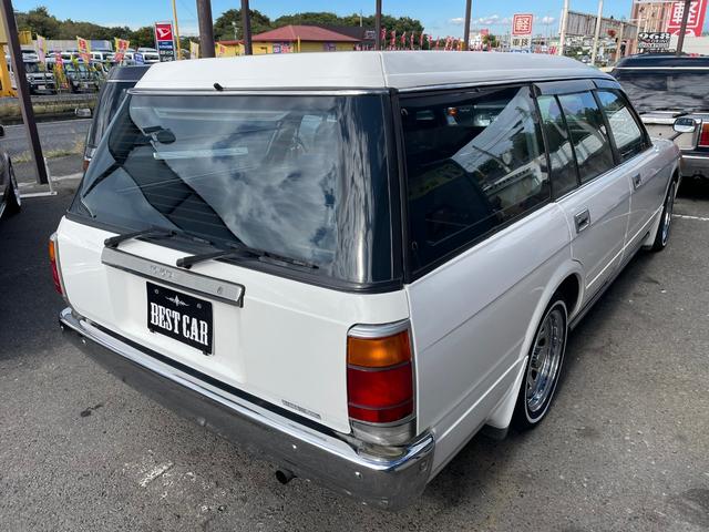 クラウンバン SDX 丸目ライト 新品ロデオオリジナルダウンサス&2インチブロック 新品デイトナクローム 新品リボンタイヤ 保証付(11枚目)