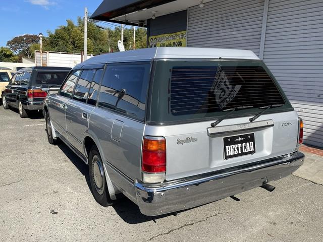 クラウンステーションワゴン スーパーデラックス メッキバンパー仕様 バンゲート グラントステアリング フェンダーミラー 7人乗りサードシート付 ETC 保証付(12枚目)