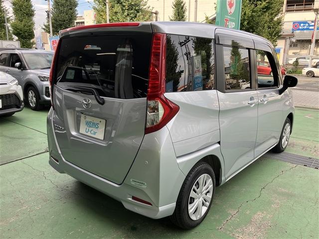 ルーミー Ｇ　５人乗り　６０００キロ　全周囲カメラ　ナビ＆フルセグＴＶ　Ｂｌｕｅｔｏｏｔｈ　ＤＶＤ再生可　両側電動スライドドア　ＬＥＤヘッドライト　スマートキー　ＥＴＣ　　衝突軽減ブレーキ　踏み間違い防止措置（4枚目）