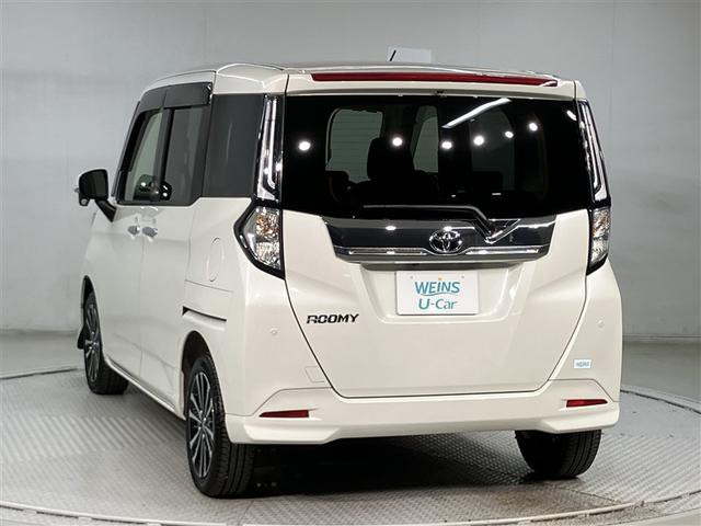 ルーミー カスタムG-T 5人乗り 10000キロ 全周囲カメラ ナビ&フルセグTV Bluetooth スマートキー アルミホイール LEDヘッドライト ETC ワンオーナー 両側電動スライドドア 衝突軽減ブレーキ(4枚目)