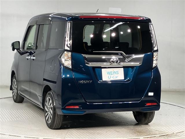 ルーミー カスタムＧ　５人乗り　２４０００キロ　全周囲カメラ　ナビ＆フルセグＴＶ　Ｂｌｕｅｔｏｏｔｈ　　ＤＶＤ再生可　ドラレコ　スマートキー　ＬＥＤヘッドライト　シートヒーター　アルミホイール　車線逸脱警報　衝突軽減（4枚目）