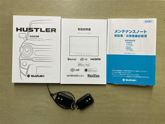 ハスラー Ｊスタイル　１８０００キロ　ナビ＆フルセグＴＶ　Ｂｌｕｅｔｏｏｔ　全周囲カメラ　ＤＶＤ再生可　ＥＴＣ　スマートキー　ＬＥＤヘッドライト　アルミホイール　ワンオーナー　定期点検記録簿　衝突軽減ブレーキ　踏み間違い（19枚目）